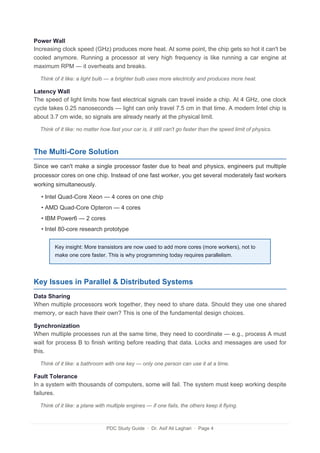 Comprehensive Study Guide on Parallel & Distributed Computing Systems | PDF