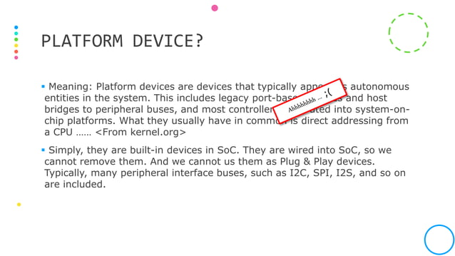 Platform Device/Driver | PPTX
