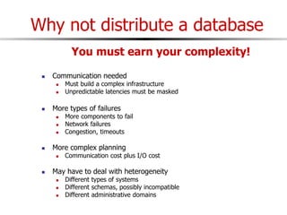 Parallel&DistributedDatabase.ppt | Databases | Computer Software and ...
