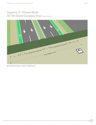 State Road A1A | Greenway Ideas and Opportunities Study AECOM
32
Segment 17 - Primary Route
SE 17th Street Causeway Area Cross Sections
 Proposed Cross Section - Option 2 - SE10th Avenue
 