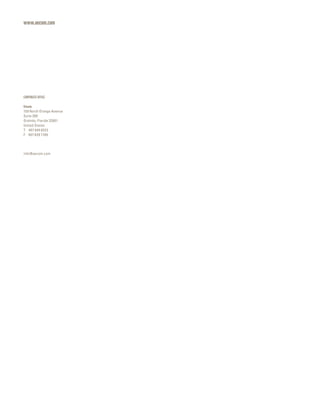 CORPORATE OFFICE
Orlando
150 North Orange Avenue
Suite 200
Oralndo, Florida 32801
United States
T 407 845 6522
F 407 839 1789
info@aecom.com
www.aecom.com
 