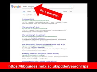 https://libguides.mdx.ac.uk/pdde/SearchTips
 