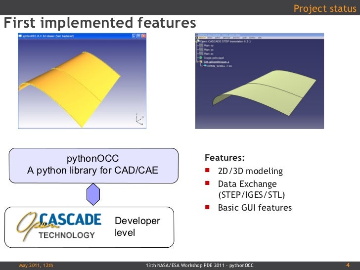 n simulation python body plans PDE2011 pythonOCC project and status n simulation python body plans PDE2011 pythonOCC project and status