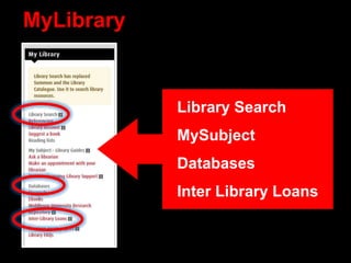 Sign-in to Library Search for full
functionality
Click on ‘Sign-in’,
choose ‘Middlesex
University’ and use
your MyUniHub I...