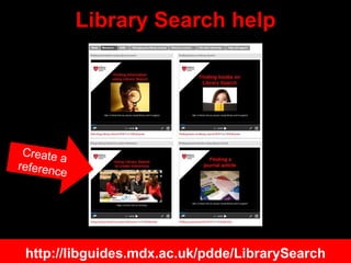 Streamlining your search
http://www.flickr.com/photos/mike_miley/2614472057/
comput*
“Project management”
http://libguides...