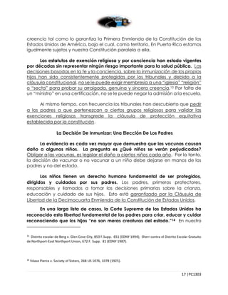 Vacunación Compulsoria Ponencia Mujeres por PR PC1303 