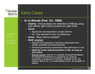 SKGF_Presentation_Patenting Antibodies_2006