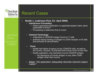 SKGF_Presentation_Patenting Antibodies_2006