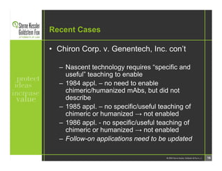SKGF_Presentation_Patenting Antibodies_2006