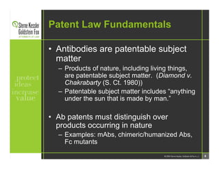 SKGF_Presentation_Patenting Antibodies_2006