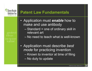 SKGF_Presentation_Patenting Antibodies_2006