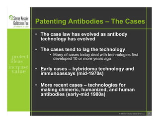 SKGF_Presentation_Patenting Antibodies_2006