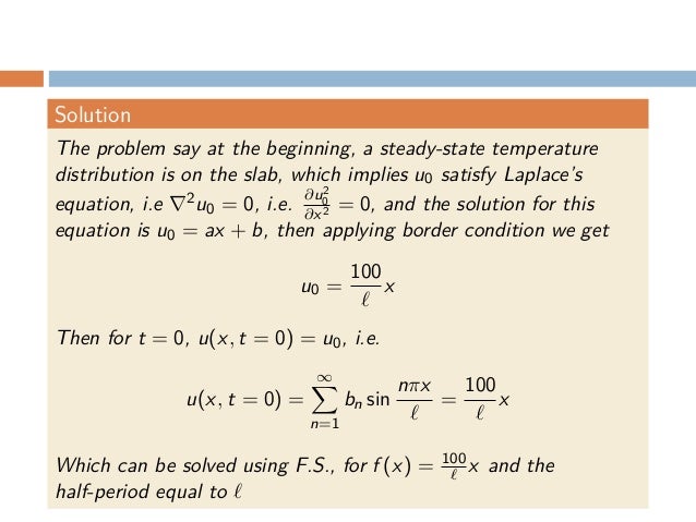 Partial Differential Equations, 3 simple examples