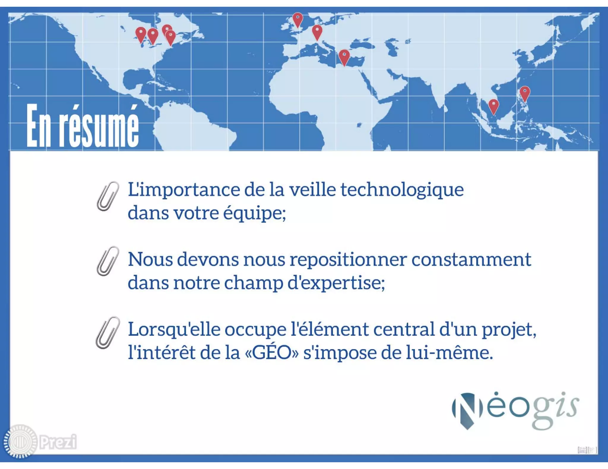 Géomatique appliquée : revue des solutions novatrices mises en place en 2014