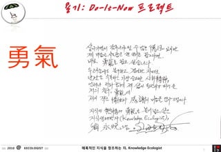 ??: Do-It-Now ????



  


:::: 2010   @   KECOLOGIST ::::      ???? ??? 8
                                              ???? ?, Knowledge Ecologist   8
 