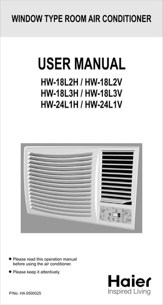 Window Type Room Air Conditioner 