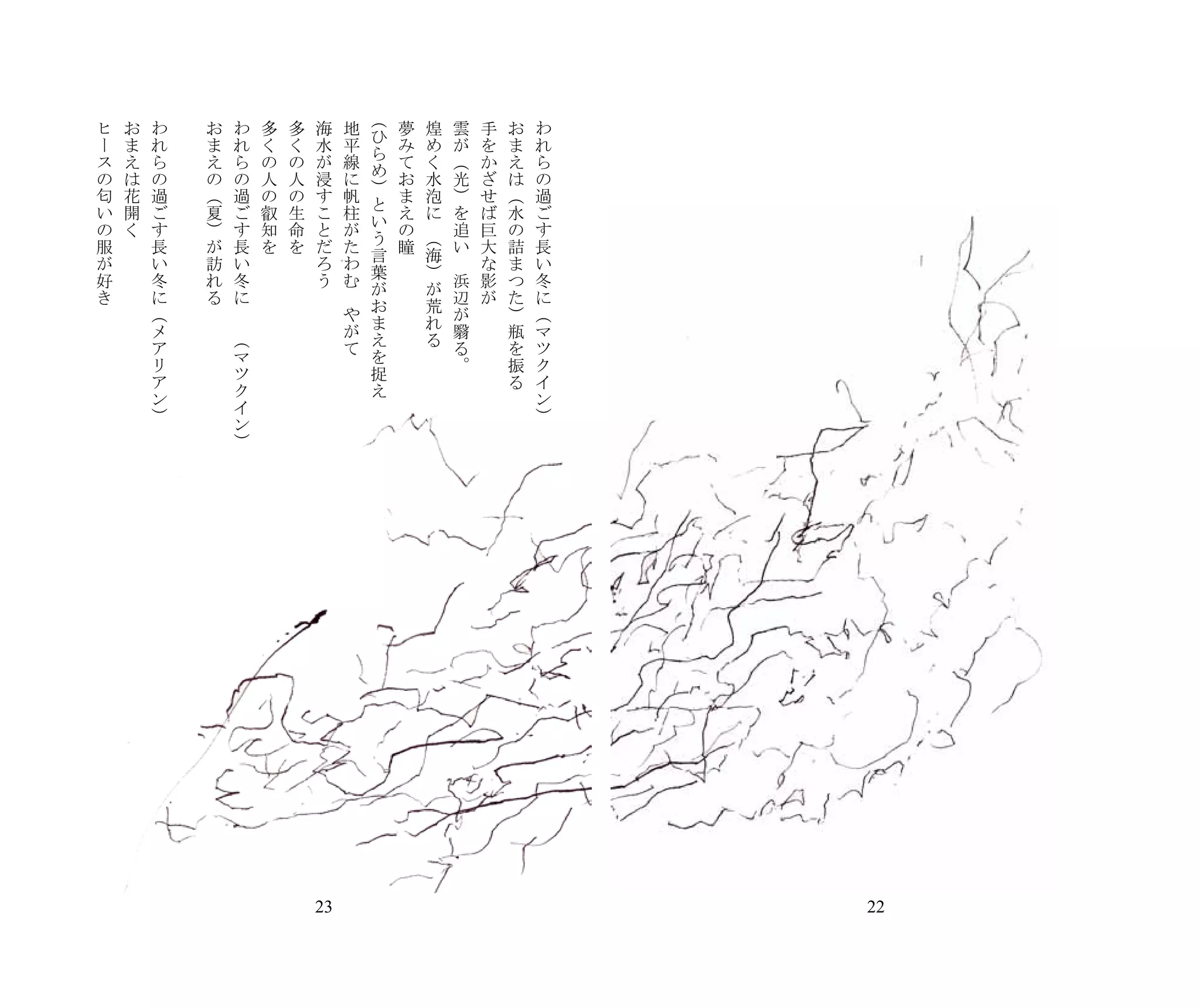 （
ヒ   お   わ   　   お       わ   多   多    海       地       夢      煌       雲   手   お   わ   　   　   　   　   　   　   　   　   　    　   　   　   　   　   　   　   　
                                                 ひ
ー   ま   れ       ま       れ   く   く    水       平       み      め       が   を   ま   れ
                                                 ら
ス   え   ら       え       ら   の   の    が       線       て      く       （   か   え   ら
                                                 め
の   は   の       の       の   人   人    浸       に       お      水       光   ざ   は   の
                                                 ）
匂   花   過       （       過   の   の    す       帆       ま      泡       ）   せ   （   過
                                                 と
い   開   ご       夏       ご   叡   生    こ       柱       え      に       を   ば   水   ご
                                                 い
の   く   す       ）       す   知   命    と       が       の   　 （        追   巨   の   す
                                                 う
服       長       が       長   を   を    だ       た       瞳              い   大   詰   長
                                                 言          海
が       い       訪       い            ろ       わ                  　       な   ま   い
                                                 葉          ）
好       冬       れ       冬            う       む                      浜   影   つ   冬
                                                 が          が
き       に       る       に                　                          辺   が   た   に
                                                 お          荒
        （           　                        や                      が       ）   （
                                                 ま          れ
        メ           　 （                      が                      翳       瓶   マ
                                                 え          る
        ア                                    て                      る       を   ツ
                        マ                        を
        リ                                                           。       振   ク
                        ツ                        捉
        ア                                                                   る   イ
                        ク                        え
        ン                                                                       ン
                        イ
        ）                                                                       ）
                        ン
                        ）




                                    23                                                                              22
 