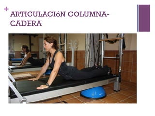+
ARTICULACIóN COLUMNA-
CADERA
 