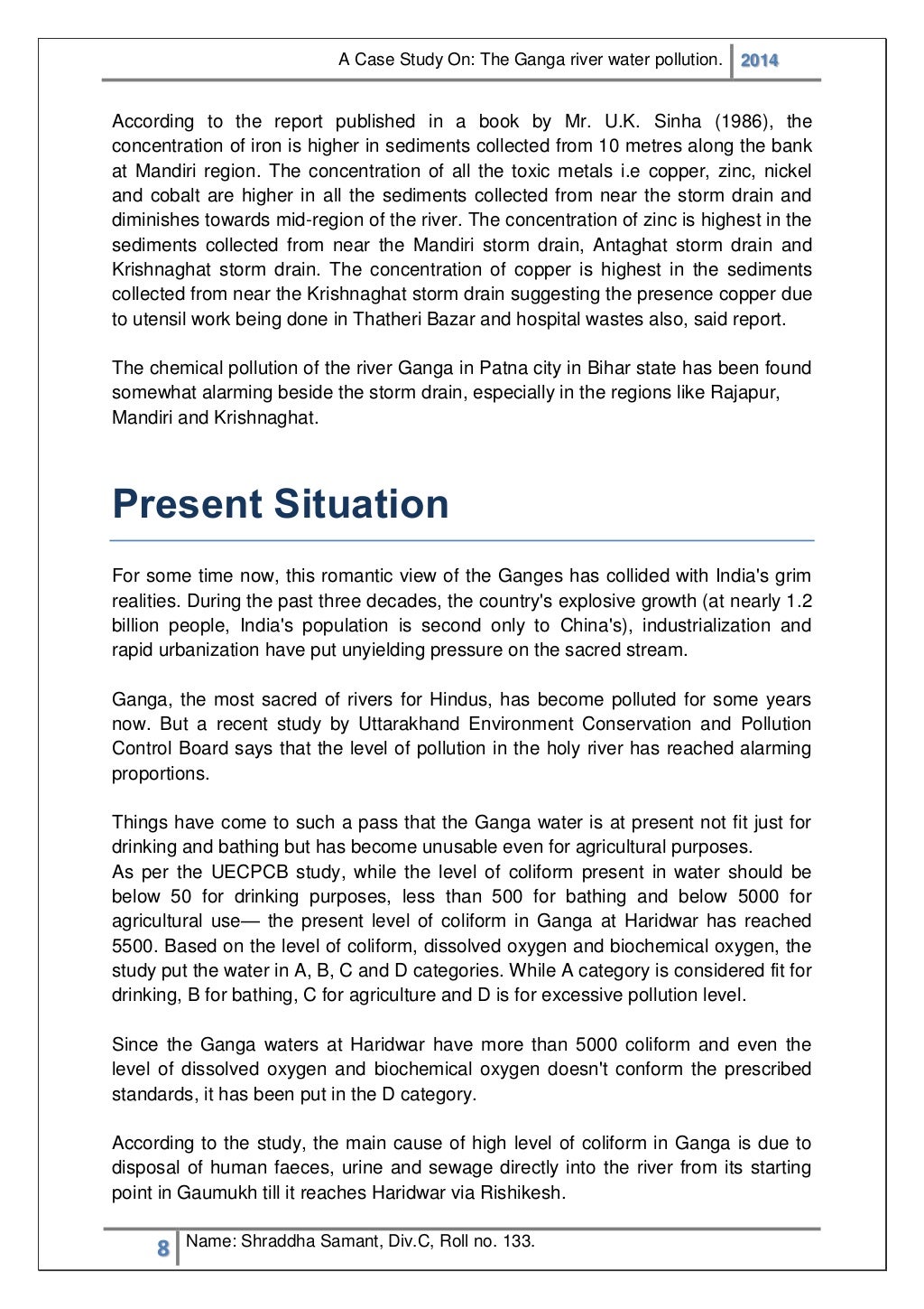 Water pollution case study ppt picture