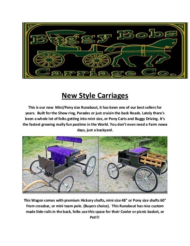 Buggy Bobs Carriage Co Horse Buggies For Sale Company