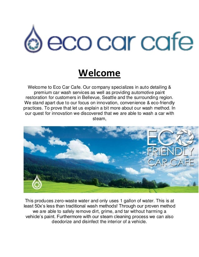 Eco Car Cafe Car Detailing in Seattle