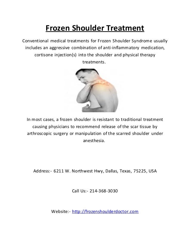 Frozen Shoulder Diagnosis Treatment in Dallas