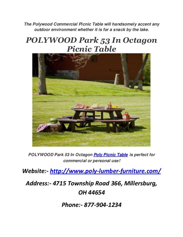 Premium Poly Patios Picnic Table