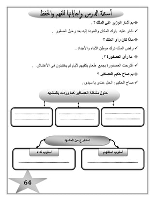 بوكلت اللغة العربية للمدارس بصيغة pdf للصف الثالث الابتدائى_الترم الثانى