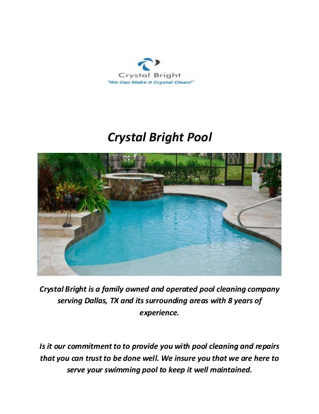 Crystal Bright Pool Reapir Service The Colony