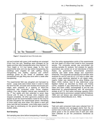 Effect of nitrogen fertilizer rates and intra-row spacing on yield and ...
