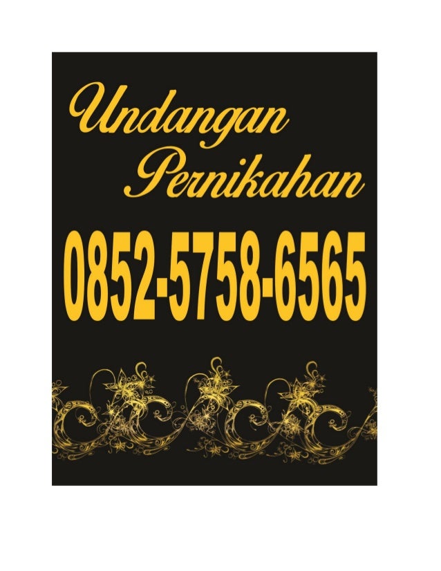 0852 5758 6633 Simpati Harga Undangan Pernikahan Murah