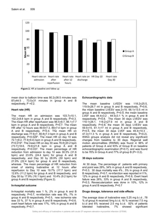 Safety and efficacy of Ivabradine in patients with acute ST-segment ...