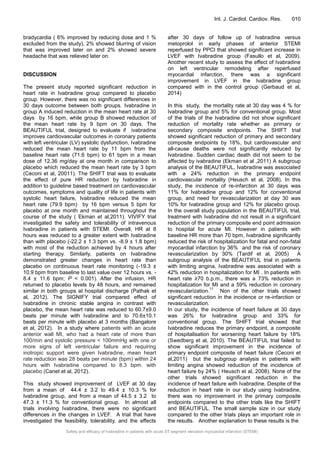 Safety and efficacy of Ivabradine in patients with acute ST-segment ...