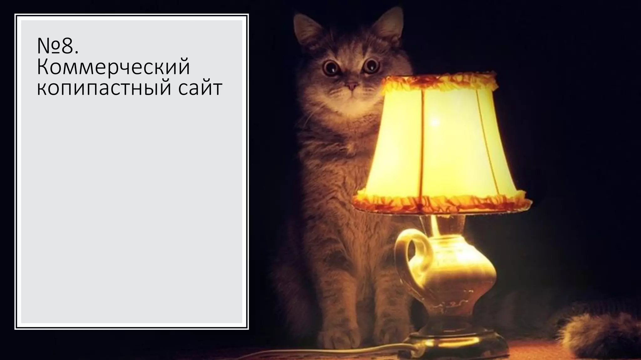 №8.
Коммерческий
копипастный сайт
 