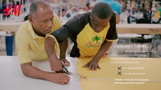 Our shirt made from sustainable natural
fibers & recycled bottles. Our tri-blend shirts are
constructed of organic, U.S. cotton, polyester produced
from recycled plastic bottles and modal.
USEDCRAFT T-SHIRT
non synthetic fertilizer
non synthetic pesticide
“Made in Haiti, for a living wage
that keeps families together.”
 