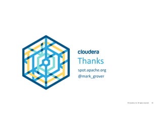 19©	Cloudera,	Inc.	All	rights	reserved.
Thanks
spot.apache.org
@mark_grover
 
