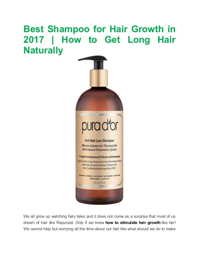 Pdf Best Shampoo For Hair Growth In 2017 Pdf
