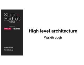 High level architecture
Walkthrough
 