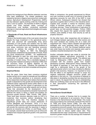 Agricultural Output and Economic Growth in Nigeria | PDF