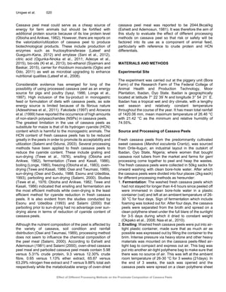 Effect of Different Processing Methods on the Proximate Composition of ...