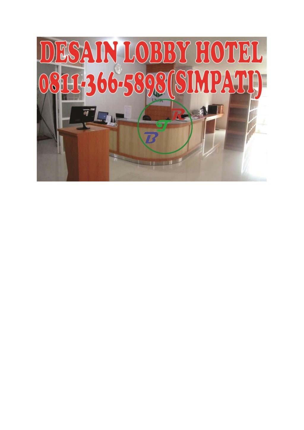 0811-366-5898(SIMPATI), Design Ruang Lobby Hotel Sidoarjo, Jasa Desai…