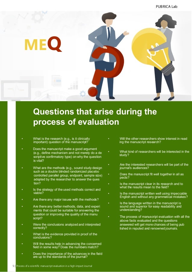 How To Evaluate A Scientific Manuscript In A High Impact Journal Research