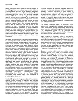 An Overview of the Challenges of Decentralized Agricultural Extension ...