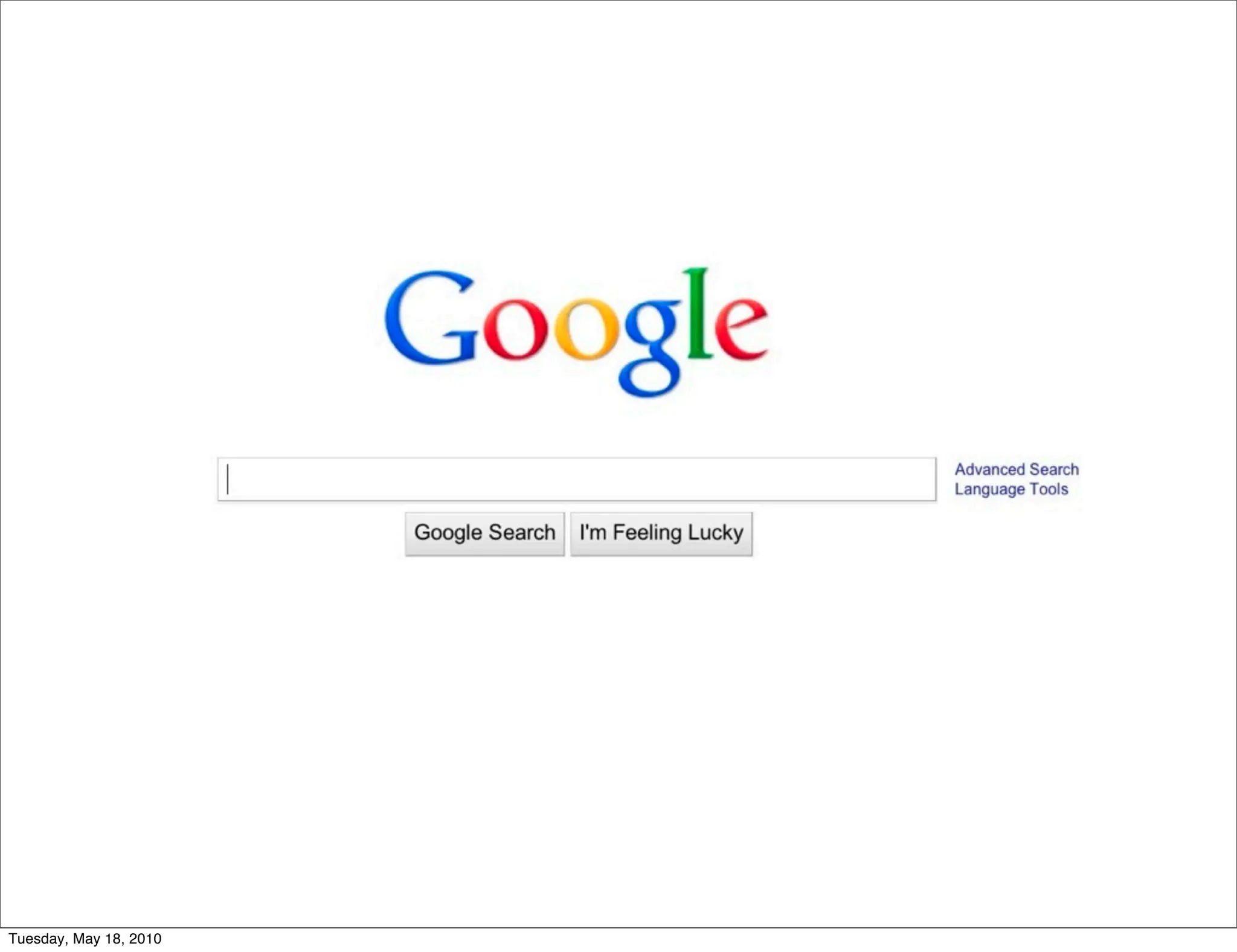 Tuesday, May 18, 2010
 