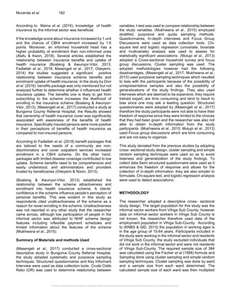 Factors Influencing the Uptake of National Health Insurance Schemes ...
