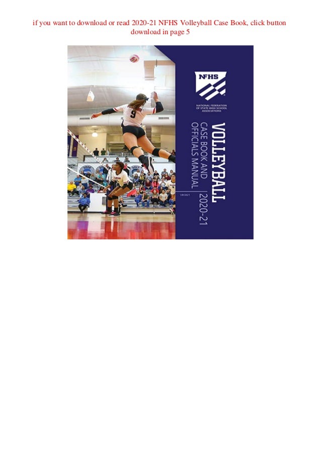 Pdf 2020 21 Nfhs Volleyball Case Book For Android