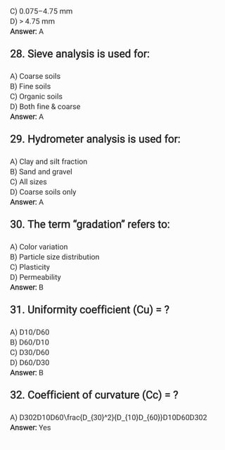 Soil mechanics properties of geotechnical engineering | PDF