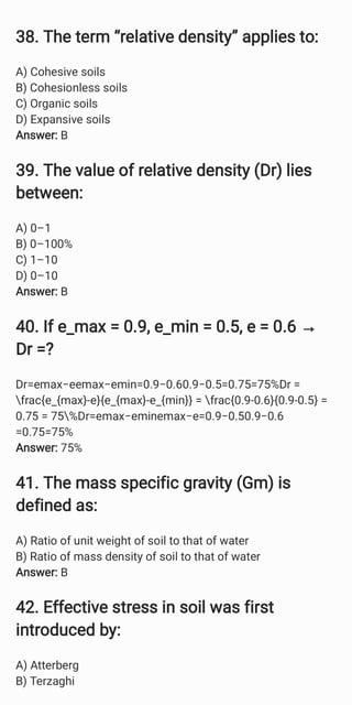Soil mechanics properties of geotechnical engineering | PDF