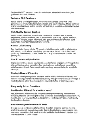 Black Hat SEO Techniques That Still Work in 2026 | PDF