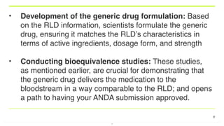 Comprehensive Guide to ANDA Submission for Generic Drug Approval | PDF